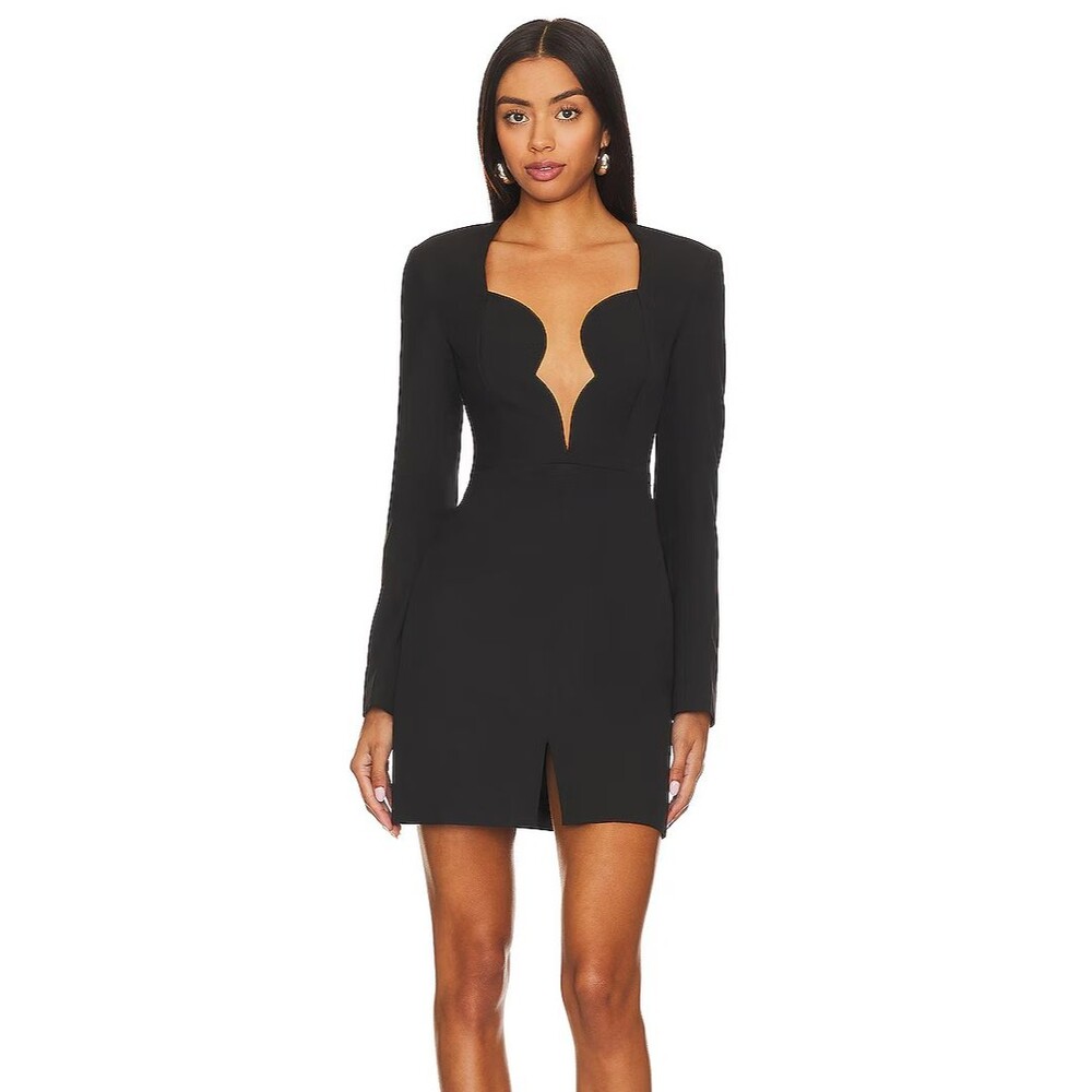 New Bardot Audrina Mini Dress Black Medium US 6 REVOLVE Little Black Dress